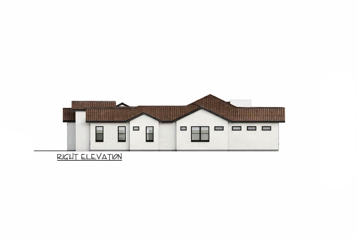 Plan 150015HRP: Mediterranean Spanish House Plan with 4 Beds and Large Workshop - Image #9 - Mediterranean, Spanish