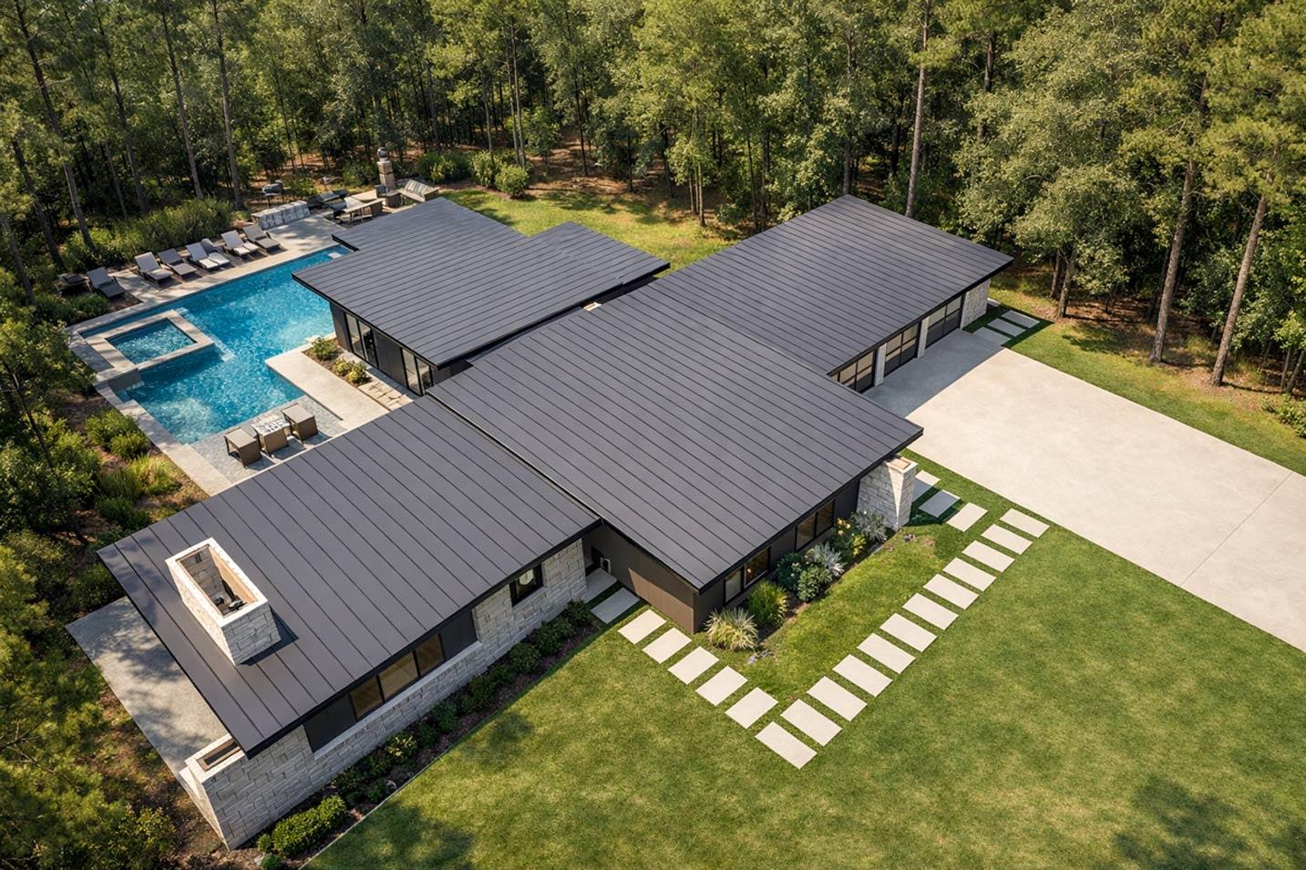 Plan 150016HRP: Contemporary 3-Bedroom House Plan with 2512 Sq Ft and Wrap-Around Porch - Image #8 - Contemporary, Mid Century Modern