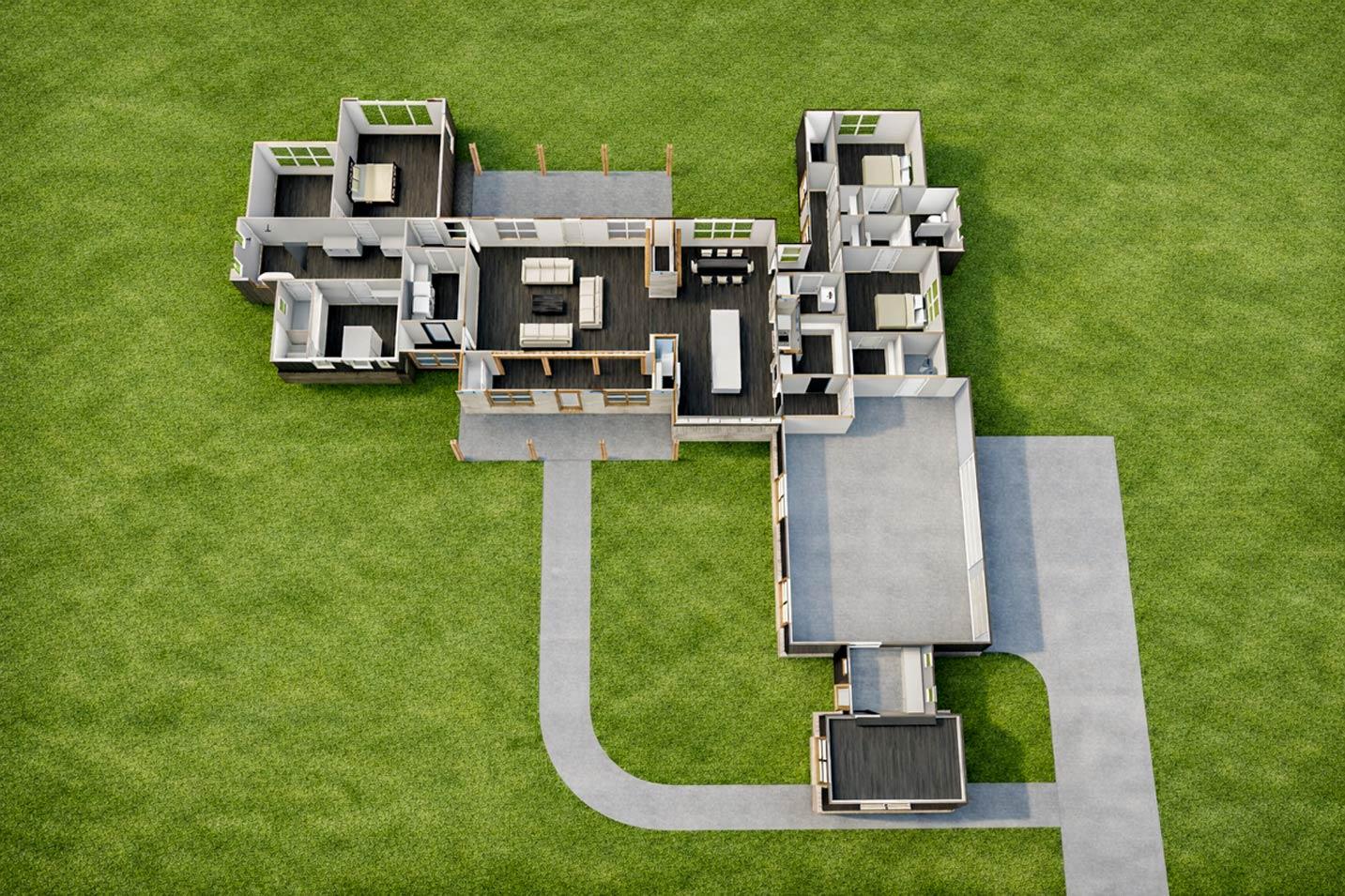 Plan 150017HRP: Expansive Hill Country Farmhouse Plan with 3 Beds and Workshop - Image #7 - Country, Farmhouse, Hill Country, Modern Farmhouse, Rustic
