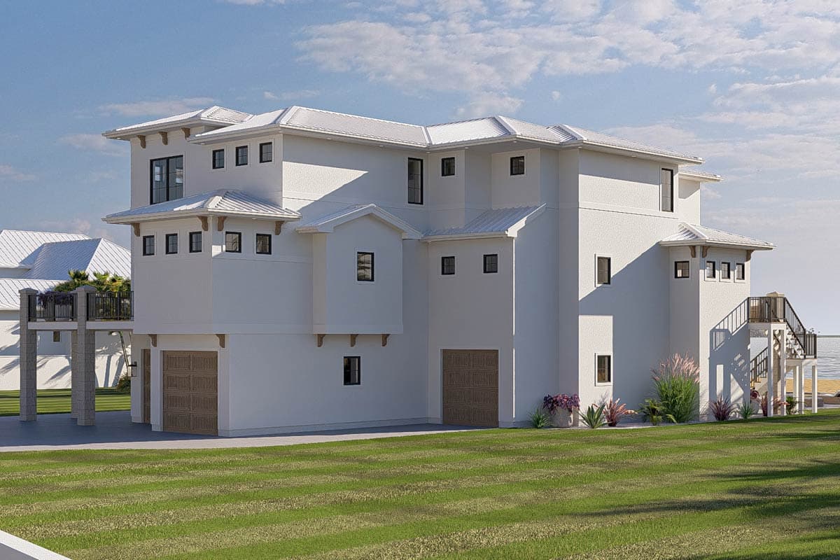 Plan 623612DJ: Elegant Coastal Contemporary House Plan with 5 Bedrooms and Ocean Views - Image #8 - Beach, Coastal, Coastal Contemporary