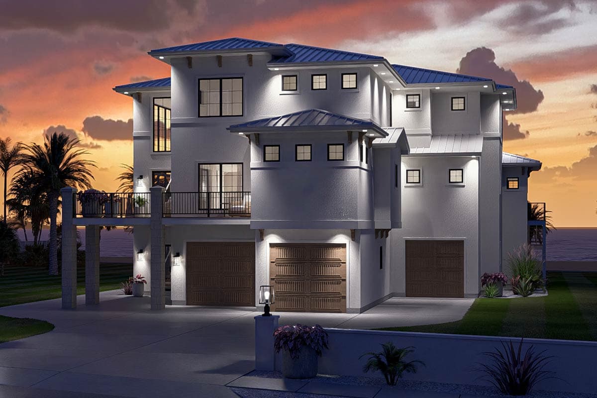 Plan 623612DJ: Elegant Coastal Contemporary House Plan with 5 Bedrooms and Ocean Views - Image #11 - Beach, Coastal, Coastal Contemporary