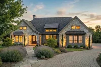 Charming French Country House Plan with 3 Bedrooms and 2342 Sq Ft