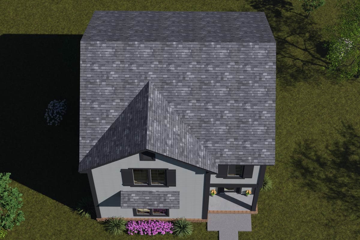 Plan 52523WM: Traditional 3-Bedroom House Plan with Upstairs Master Suite - Image #10 - Traditional