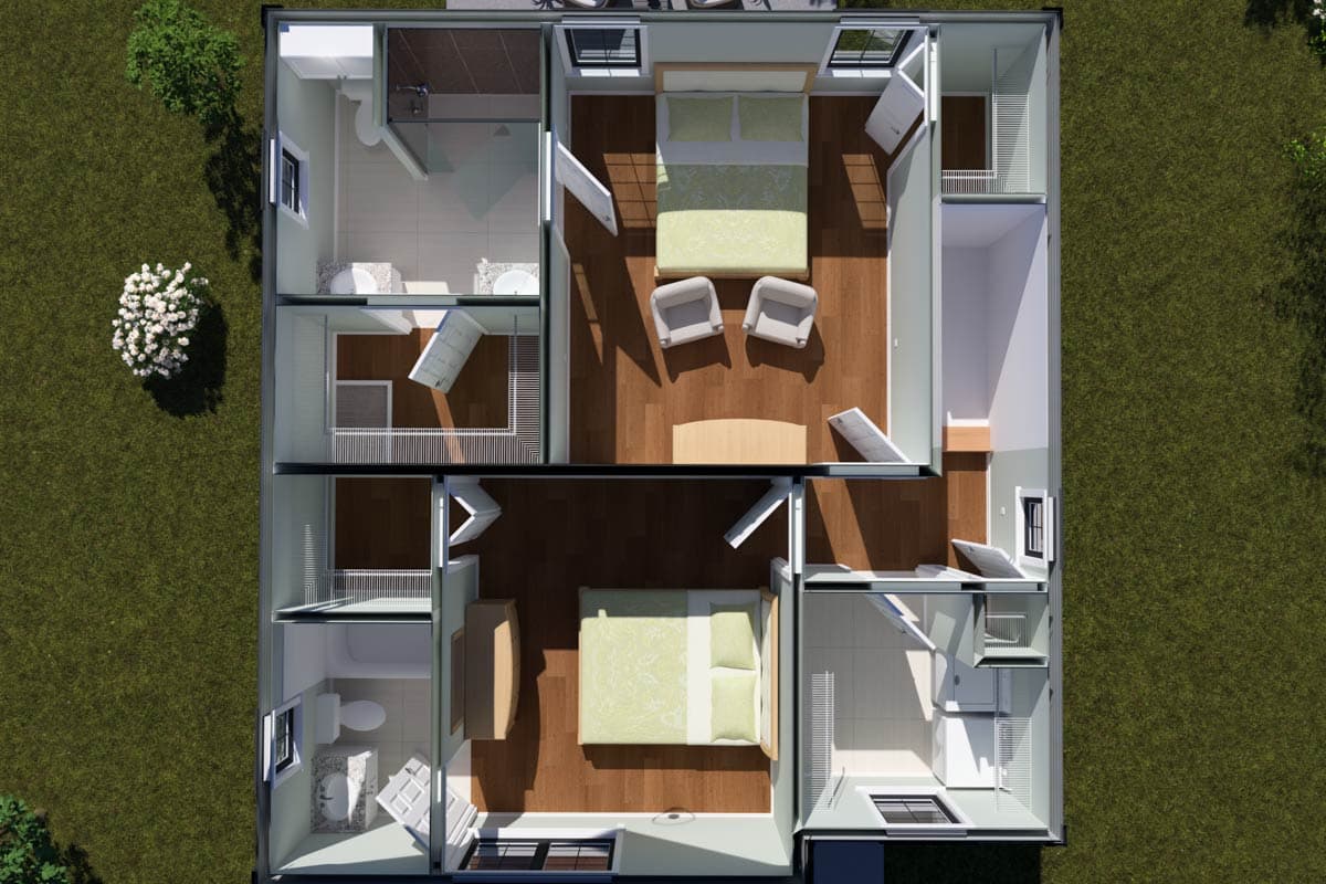 Plan 52523WM: Traditional 3-Bedroom House Plan with Upstairs Master Suite - Image #15 - Traditional