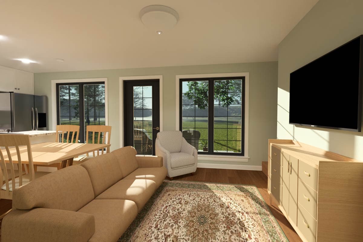 Plan 52523WM: Traditional 3-Bedroom House Plan with Upstairs Master Suite - Image #8 - Traditional