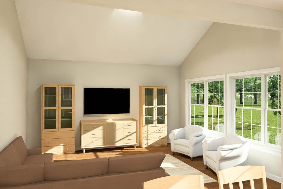 Plan 52524WM: Country House Plan with 3 Bedrooms and Attached 2-Car Garage - Image #6 - Country, Traditional