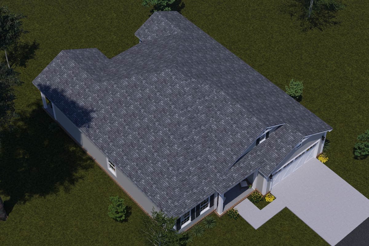 Plan 52527WM: Country Ranch House Plan with Split Bedrooms and Rear Porch - Image #18 - Country, Ranch, Traditional
