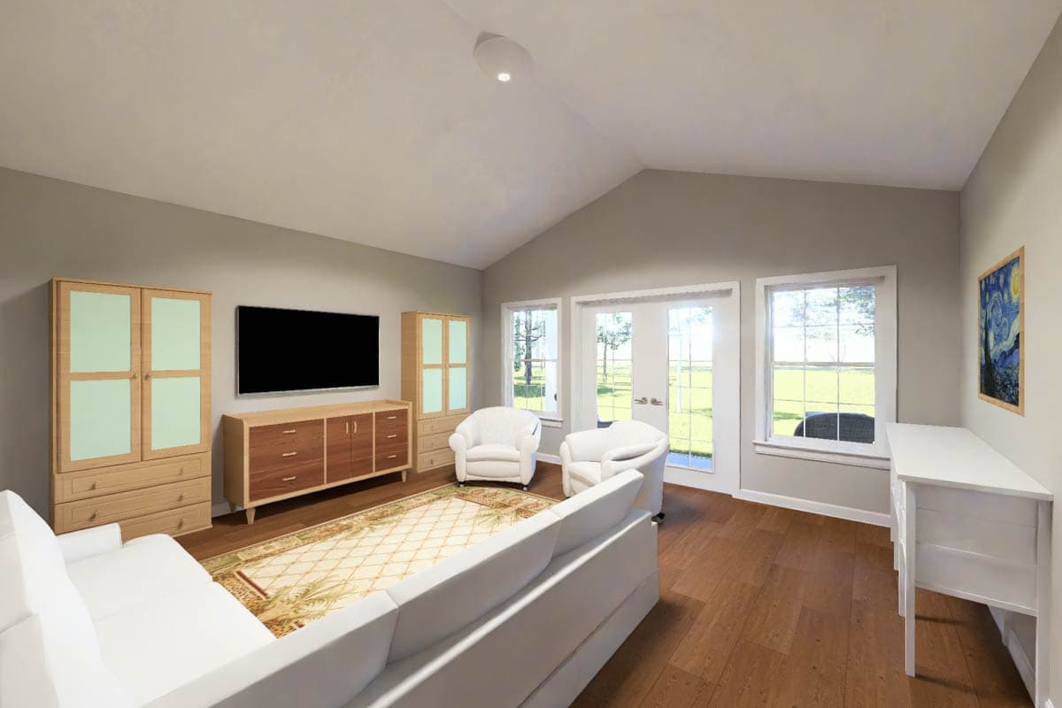 Plan 52527WM: Country Ranch House Plan with Split Bedrooms and Rear Porch - Image #11 - Country, Ranch, Traditional