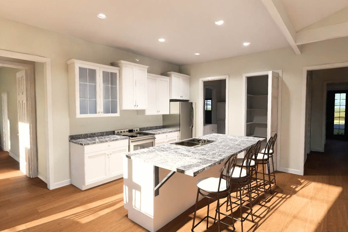Plan 52529WM: Inviting Country House Plan with Flex Room and Split Bedrooms - Image #9 - Country, Traditional