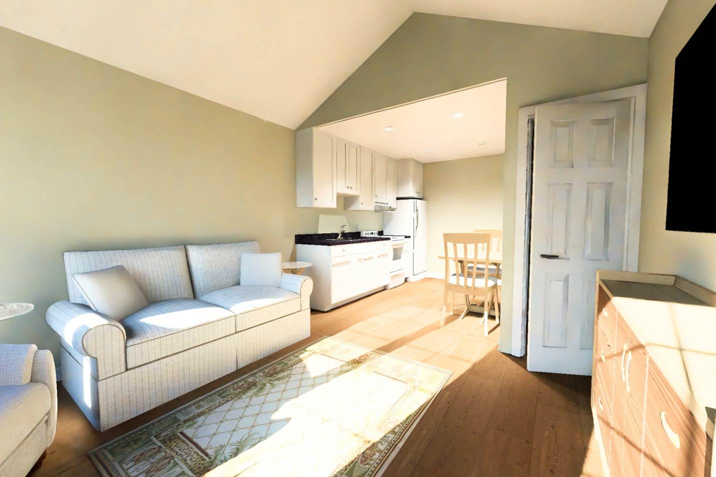 Plan 52530WM:  One Bedroom Cottage House Plan with Efficient Single Level Layout - Image #10 - Cottage, Ranch