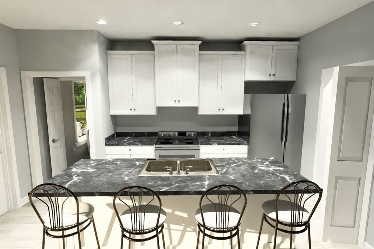 Plan 52531WM: Country Traditional House Plan with 3 Bedrooms and 2 Car Garage - Image #10 - Country, Traditional