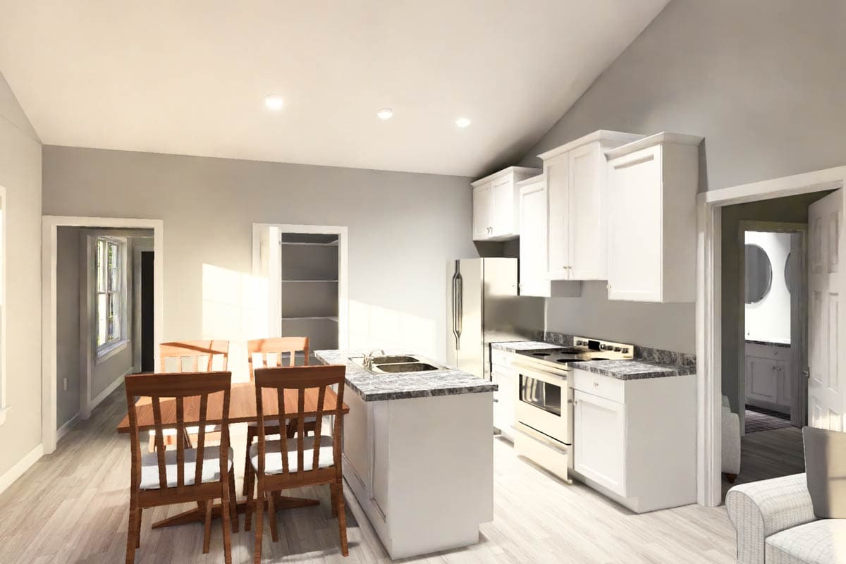 Plan 52532WM: Versatile 4 Bed Ranch Duplex House Plan with Split Living - Image #9 - Ranch, Traditional