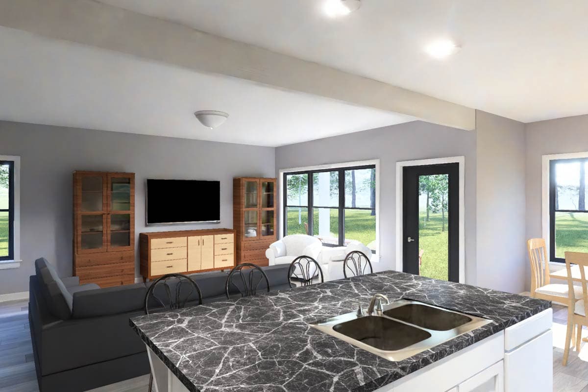 Plan 52534WM: Modern 4 Bedroom House Plan with Upstairs Master Suite and Loft - Image #11 - Modern