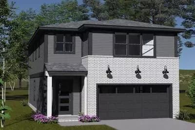 Modern 4 Bedroom House Plan with Upstairs Master Suite and Loft