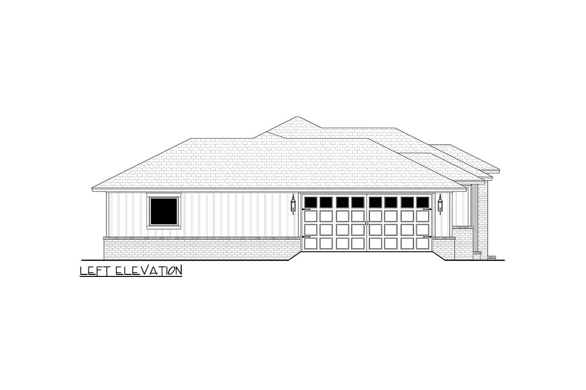 Plan 52033HZ: New American Ranch House Plan with Flex Room and Three Bedrooms - Image #10 - Farmhouse, New American, Ranch