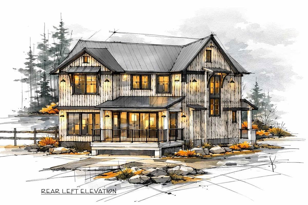 Plan 147061RML: Modern Farmhouse House Plan with 3 Bedrooms and Versatile Bonus Room - Image #9 - Modern Farmhouse, New American
