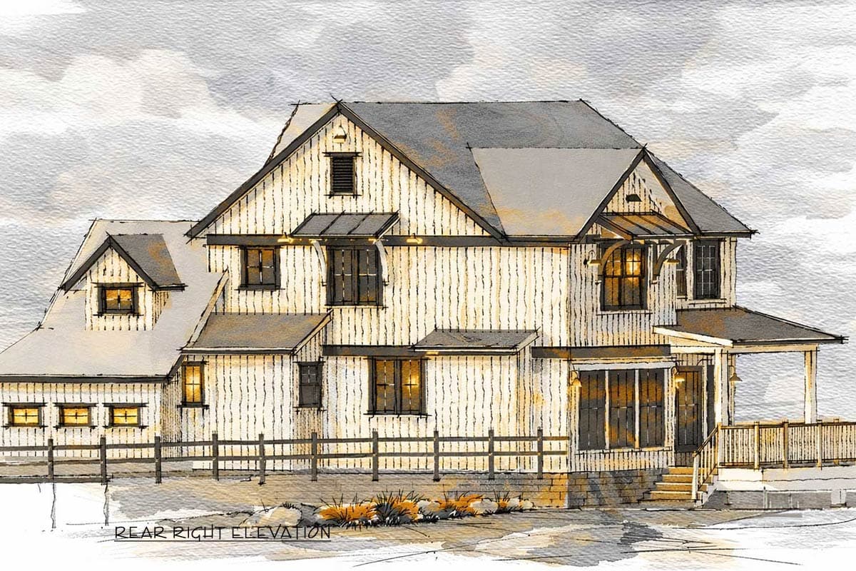 Plan 147061RML: Modern Farmhouse House Plan with 3 Bedrooms and Versatile Bonus Room - Image #10 - Modern Farmhouse, New American