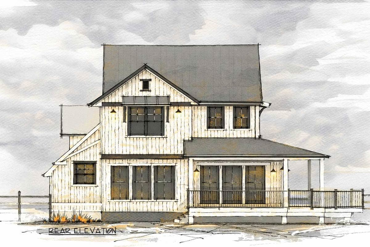 Plan 147061RML: Modern Farmhouse House Plan with 3 Bedrooms and Versatile Bonus Room - Image #12 - Modern Farmhouse, New American