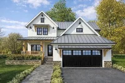 Modern Farmhouse House Plan with 3 Bedrooms and Versatile Bonus Room
