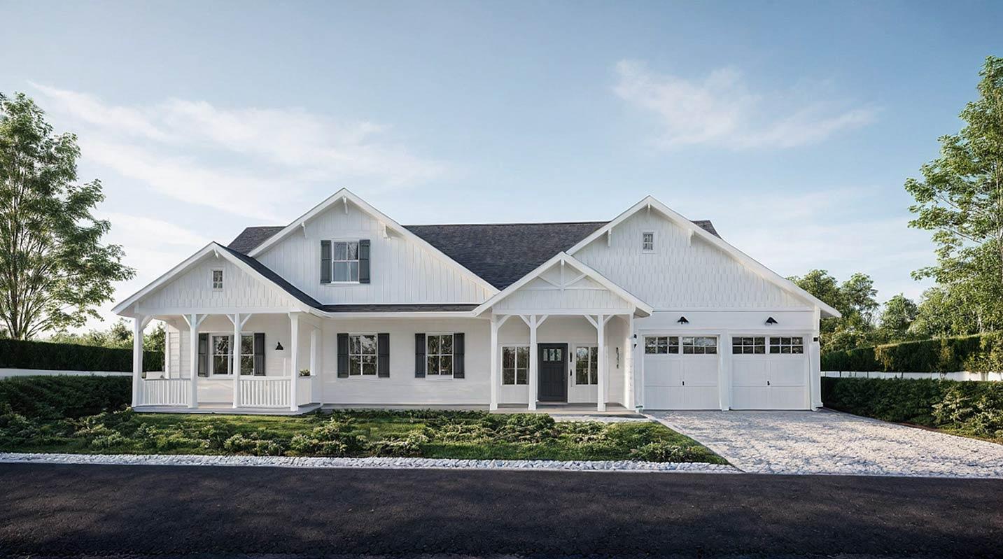 Plan 744521ABR: Craftsman Farmhouse House Plan with First-Floor Primary Suite" - Image #9 - Craftsman, Farmhouse, Traditional