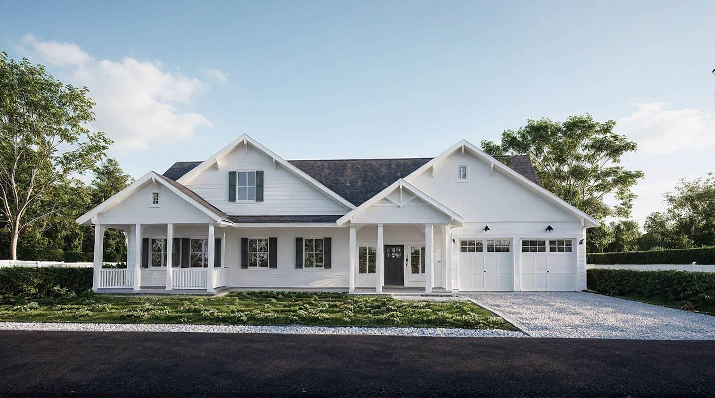 Plan 744521ABR: Craftsman Farmhouse House Plan with First-Floor Primary Suite" - Image #10 - Craftsman, Farmhouse, Traditional