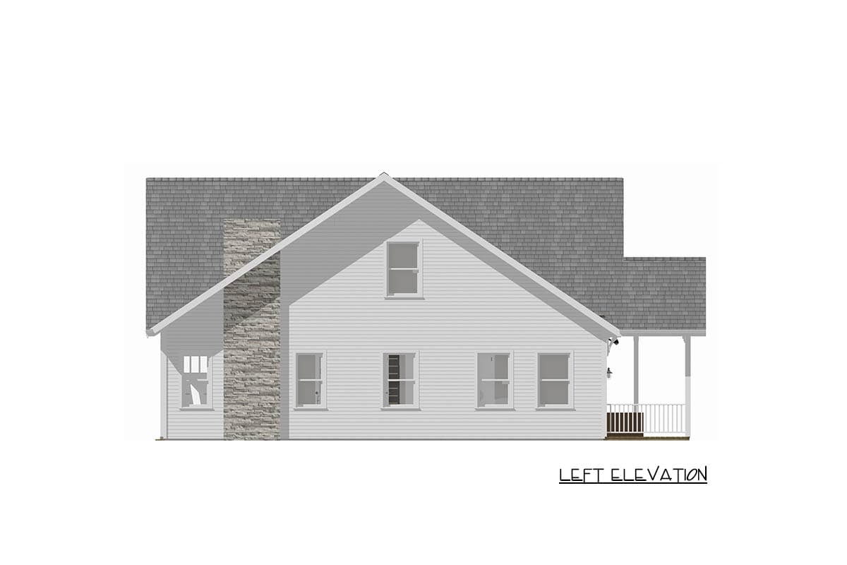 Plan 744521ABR: Craftsman Farmhouse House Plan with First-Floor Primary Suite" - Image #12 - Craftsman, Farmhouse, Traditional