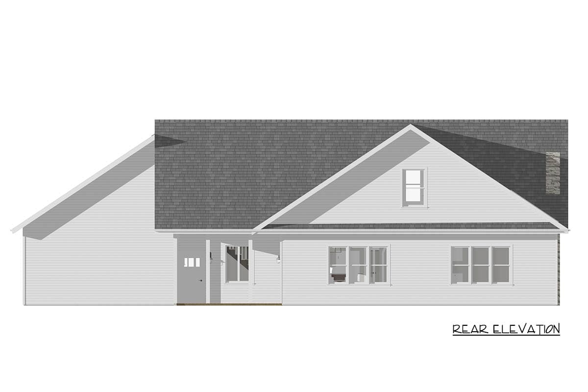 Plan 744521ABR: Craftsman Farmhouse House Plan with First-Floor Primary Suite" - Image #13 - Craftsman, Farmhouse, Traditional