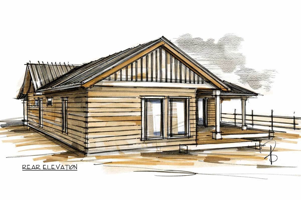 Plan 147063RML: Charming Modern Farmhouse House Plan with 2 Bedrooms and 1571 Sq Ft - Image #10 - Country, Craftsman, Modern Farmhouse, New American