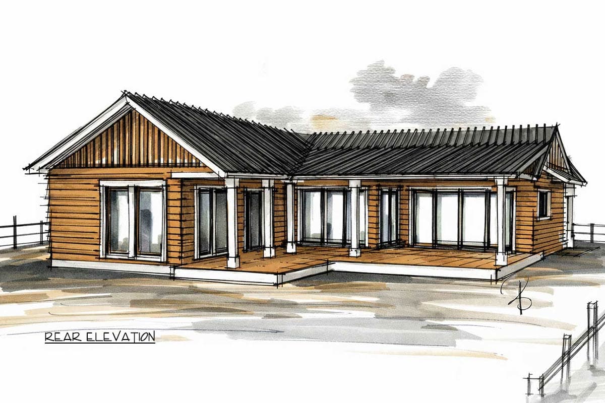 Plan 147063RML: Charming Modern Farmhouse House Plan with 2 Bedrooms and 1571 Sq Ft - Image #11 - Country, Craftsman, Modern Farmhouse, New American