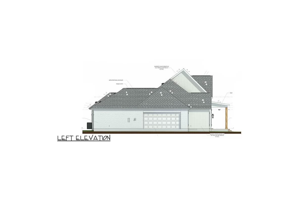 Plan 185028PHD: Modern Farmhouse House Plan with 4 Bedrooms Game Room and Outdoor Living - Image #34 - Farmhouse, Louisiana-Style, Modern Farmhouse, New American, Traditional