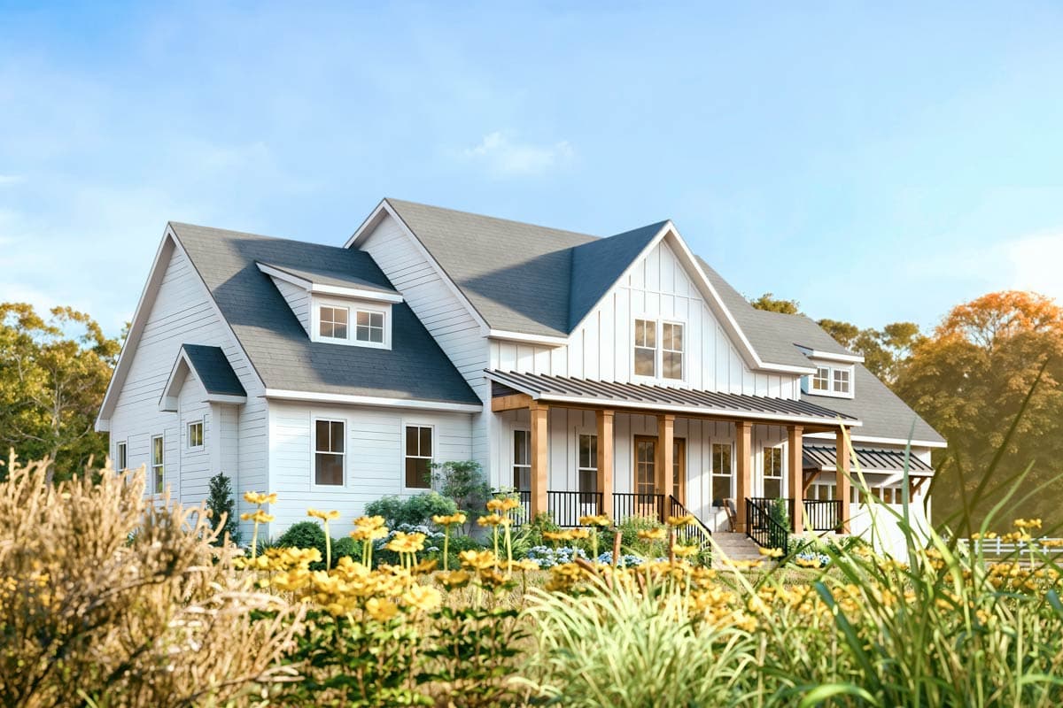 Plan 500097VV: Expansive Modern Farmhouse House Plan with 5 Bedrooms and Loft - Image #5 - Country, Farmhouse, Modern Farmhouse, New American, Southern