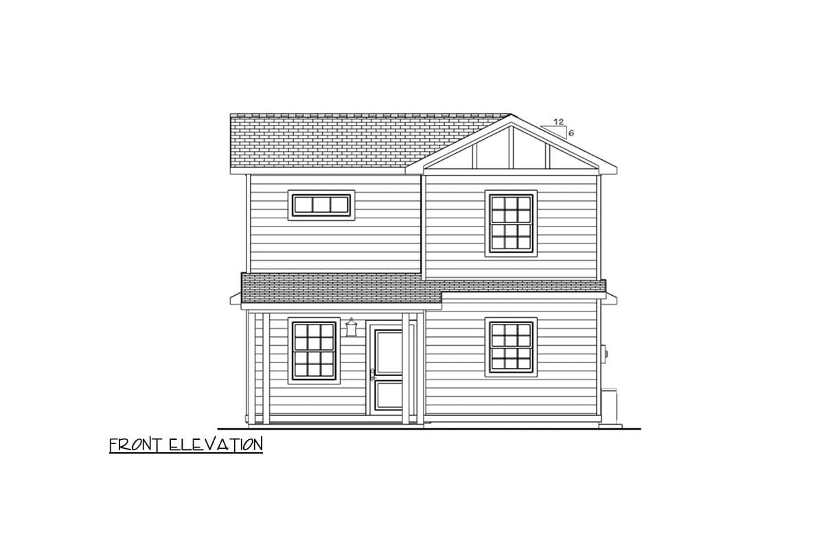 Plan 180024VNW: Efficient Traditional House Plan with 2 Bedrooms and Main Level Primary Suite - Image #8 - Traditional
