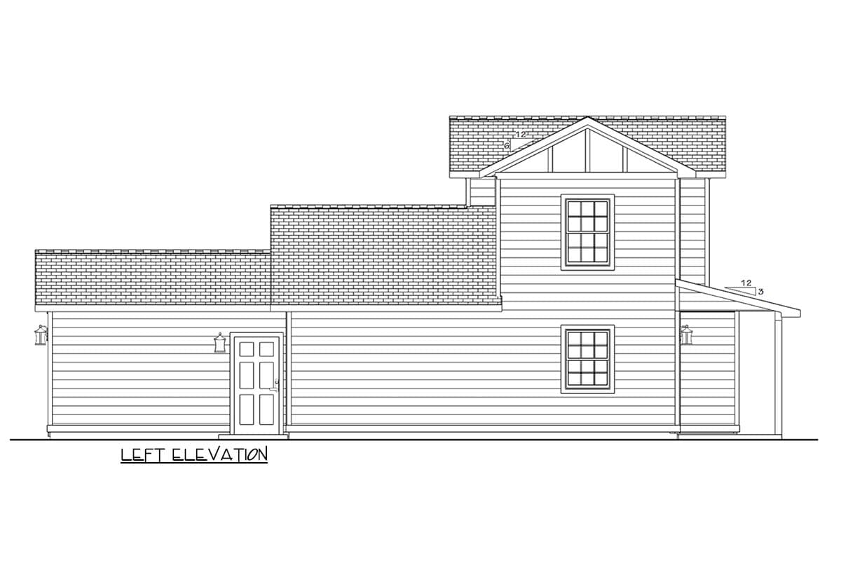 Plan 180024VNW: Efficient Traditional House Plan with 2 Bedrooms and Main Level Primary Suite - Image #5 - Traditional