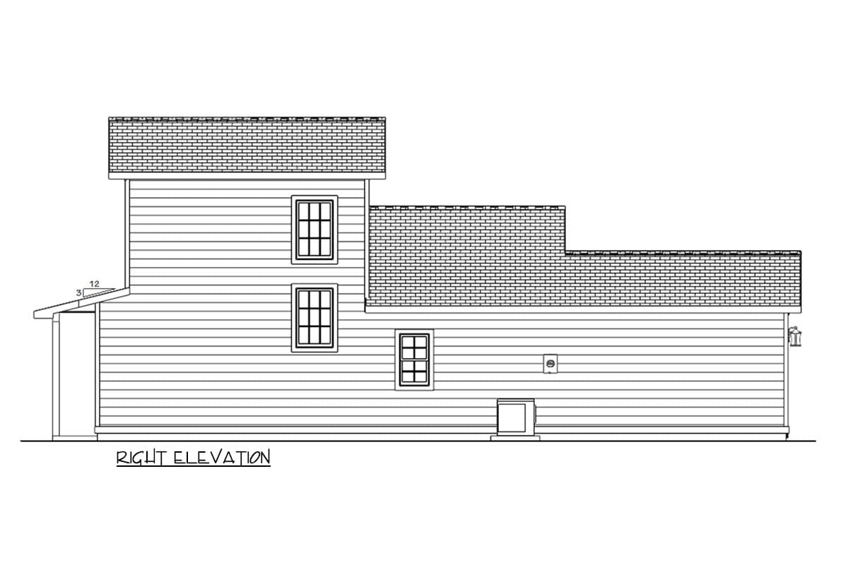 Plan 180024VNW: Efficient Traditional House Plan with 2 Bedrooms and Main Level Primary Suite - Image #7 - Traditional