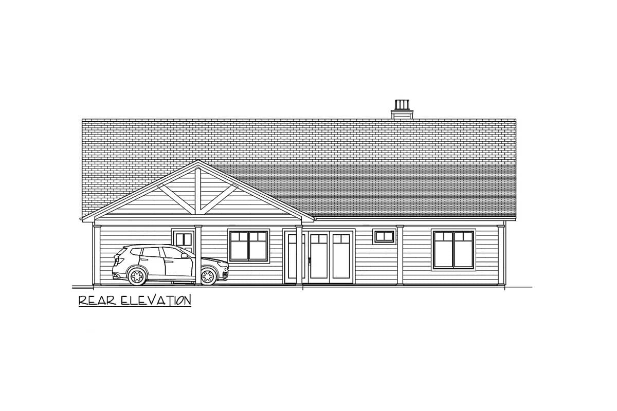 Plan 28954JJ: Charming Modern Farmhouse House Plan with Vaulted Great Room and Split Bedrooms - Image #11 - Country, Farmhouse, Modern Farmhouse, Ranch