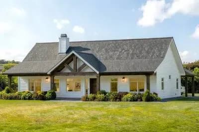 Charming Modern Farmhouse House Plan with Vaulted Great Room and Split Bedrooms