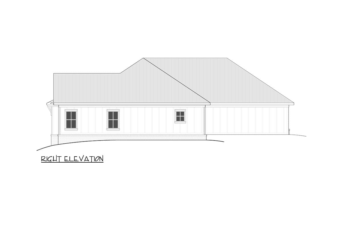 Plan 810059RBT: Spacious Modern Farmhouse Ranch House Plan with Split Bedrooms and 2-Car Garage - Image #5 - Country, Modern Farmhouse, New American, Ranch, Traditional