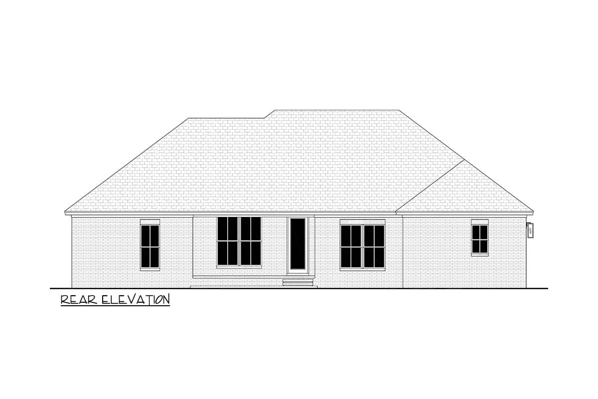 Plan 52034HZ: Traditional Ranch Farmhouse House Plan with Split Bedrooms and Open Living - Image #9 - Country, Farmhouse, Traditional