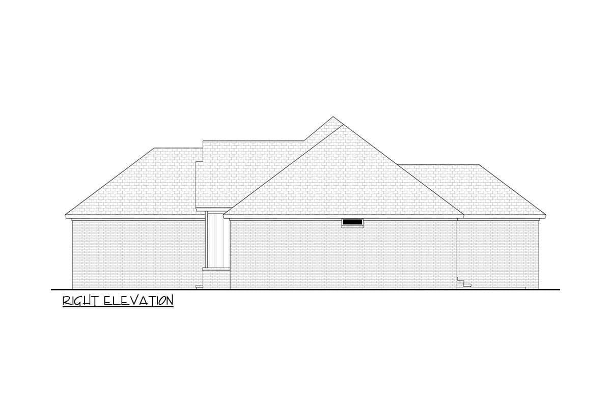 Plan 52034HZ: Traditional Ranch Farmhouse House Plan with Split Bedrooms and Open Living - Image #10 - Country, Farmhouse, Traditional