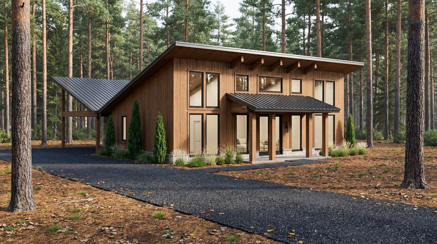 Plan 70953MK: 3 Bedroom Cottage House Plan with Two Story Great Room - Image #5 - Bungalow, Cottage