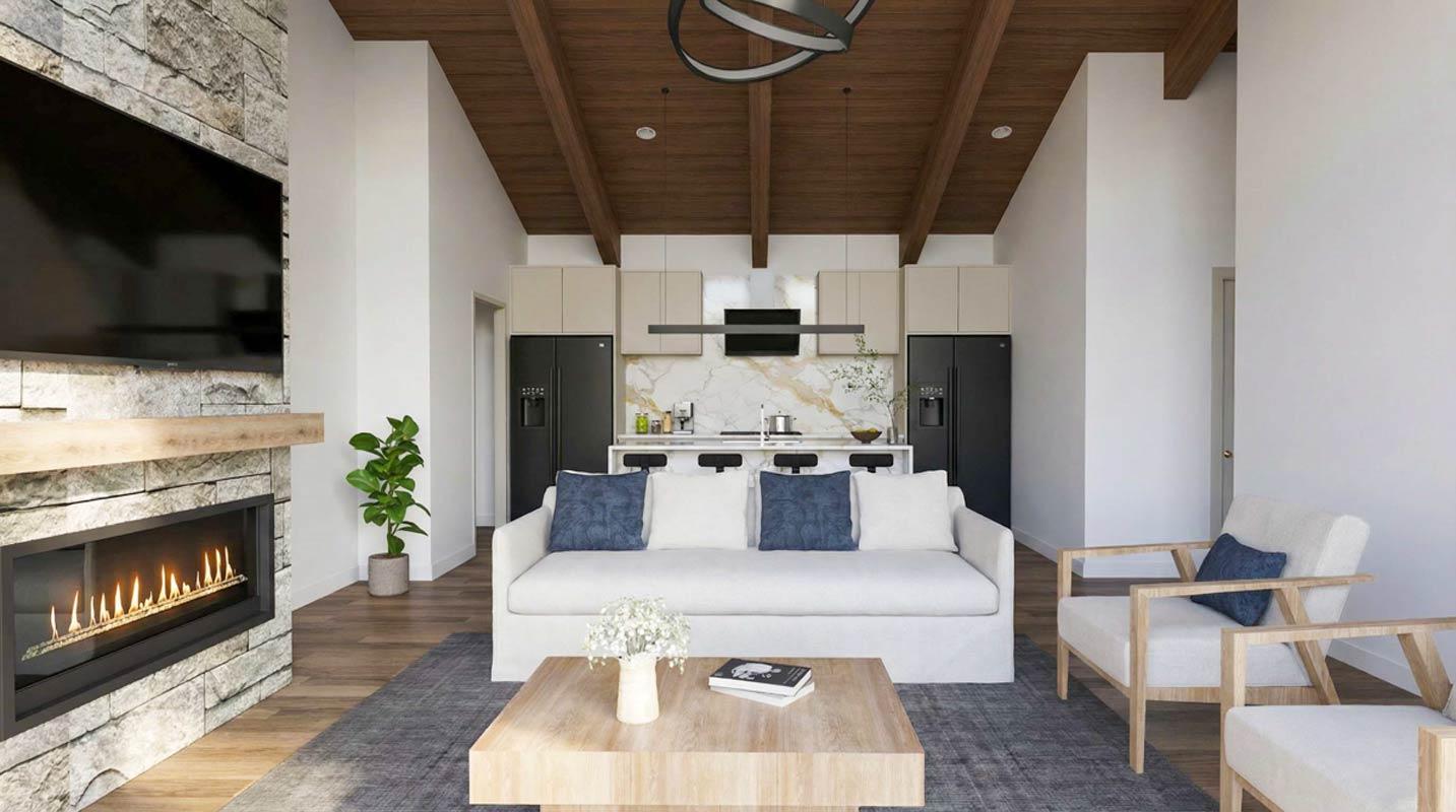 Plan 70953MK: 3 Bedroom Cottage House Plan with Two Story Great Room - Image #10 - Bungalow, Cottage