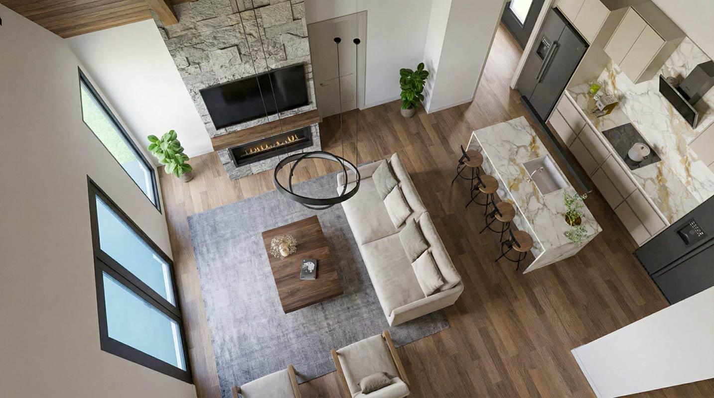 Plan 70953MK: 3 Bedroom Cottage House Plan with Two Story Great Room - Image #14 - Bungalow, Cottage