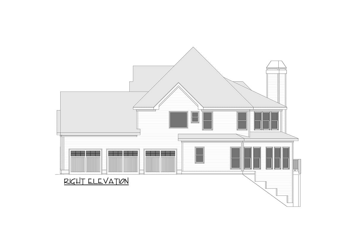 Plan 750032LDG: Elegant Georgian House Plan Featuring Five Bedrooms and Three Car Garage - Image #6 - Georgian, New American, Traditional