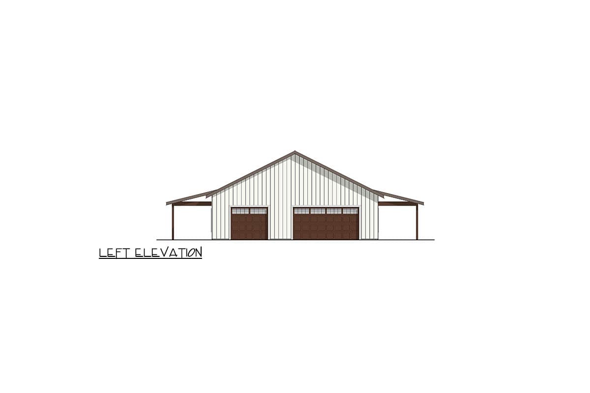 Plan 405111FDC: Modern Farmhouse Barndominium House Plan with 3 Beds and 3 Car Garage - Image #4 - Barndominium, Modern Farmhouse