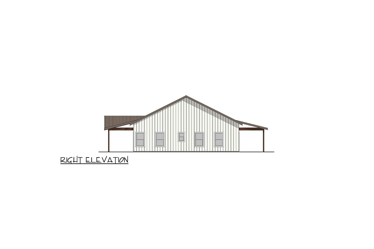 Plan 405111FDC: Modern Farmhouse Barndominium House Plan with 3 Beds and 3 Car Garage - Image #6 - Barndominium, Modern Farmhouse