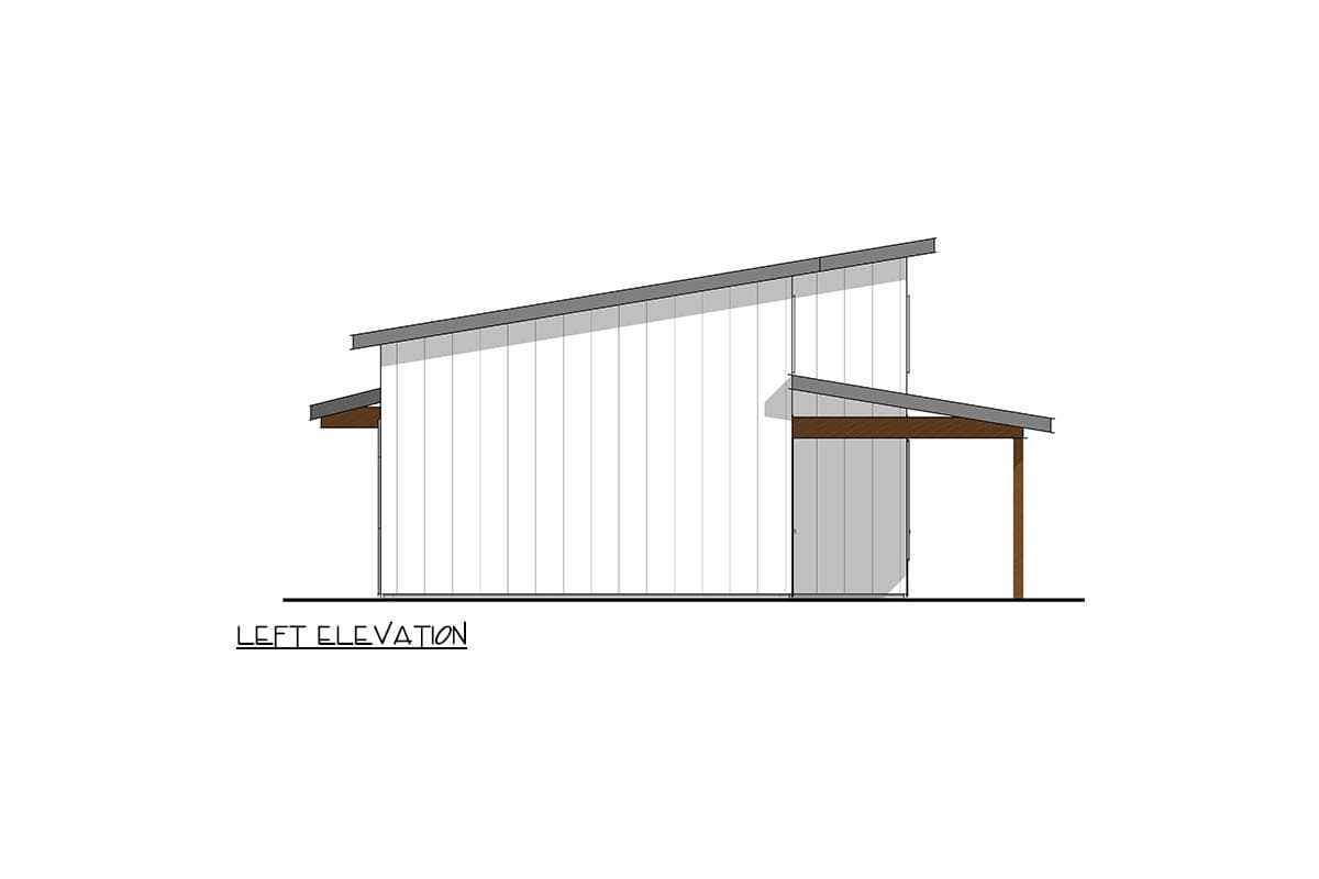 Plan 405112FDC: Modern Two Bedroom Contemporary House Plan with Expansive Front Porch - Image #3 - Contemporary, Modern