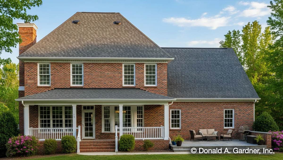 Plan 444444GDN: Traditional Brick House Plan with 3 Bedrooms and Flexible Bonus Room - Image #2 - Traditional