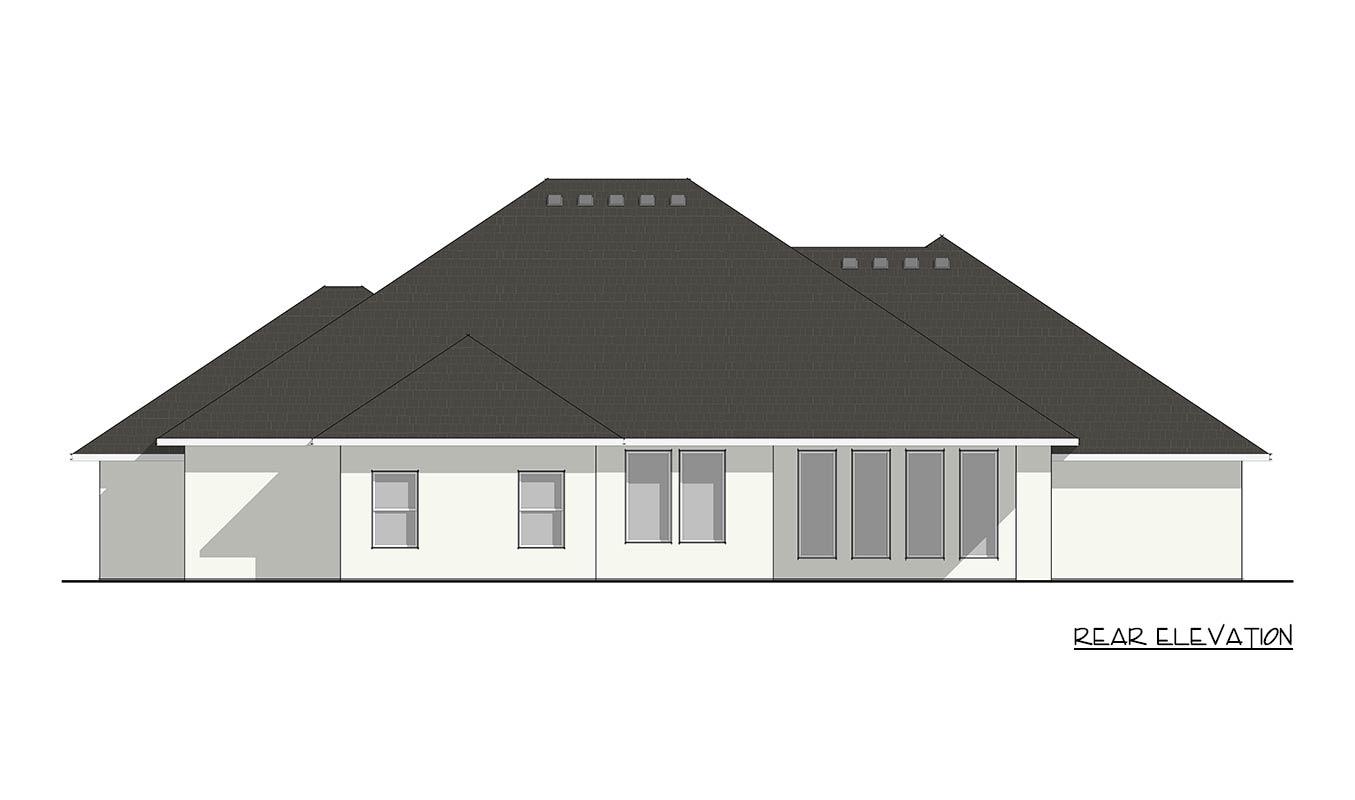 Plan 405116FDC: French Country Ranch House Plan with Open Flow and Library - Image #23 - European, French Country, Ranch