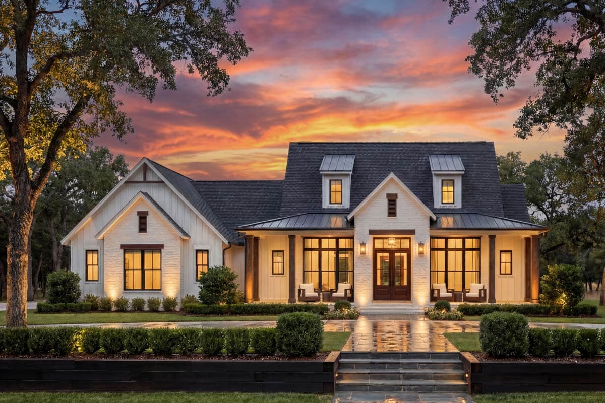 Plan 52035HZ: Spacious Modern Farmhouse House Plan with 3 Bedrooms and Outdoor Kitchen - Image #6 - Modern Farmhouse, Southern, Traditional, Transitional