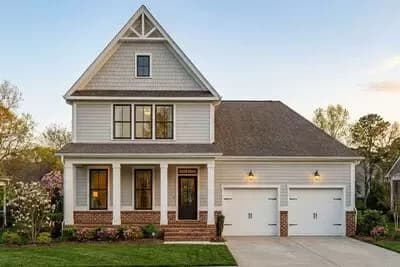 Farmhouse House Plan with Upstairs Master Suite and 2-Car Garage